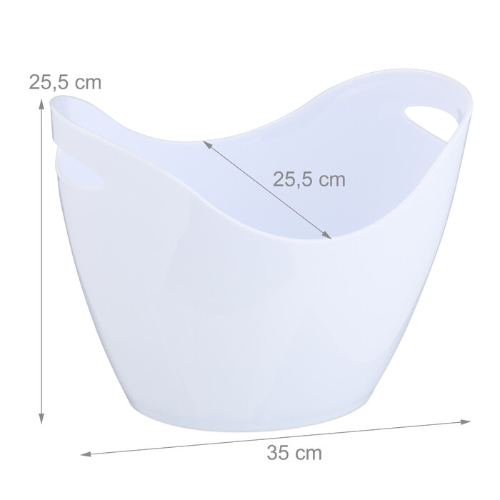 Relaxdays 8L White Champagne Cooler