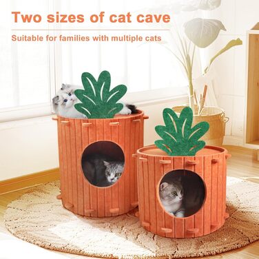 Двоповерхова котяча кімната-будинок з когтеточкою, платформа та іграшкою, 60x40x40 см