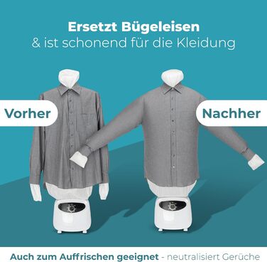 Автоматичний прасувальник сорочок ProfiCare PC-HBB 3117 | Прасувальна лялька 1400W | Швидкий та ефективний | З арома-насадкою