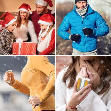 Jonwall Електричні грілки для рук, перезаряджаються, 2 шт. у наборі, USB, 3 рівні нагріву, для кемпінгу, гольфу, подарунок (блакитні)