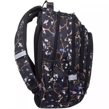 Підлітковий шкільний рюкзак CoolPack Drafter 28 л Vilnius, чорний у квітку