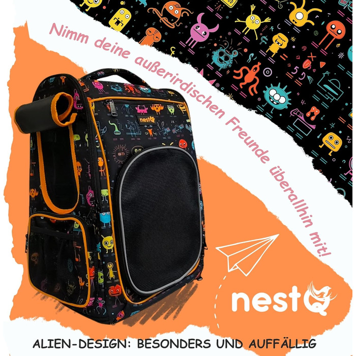 Рюкзак для собак та котів, до 5 кг, ергономічний, з вентиляцією, для подорожей (Помаранчевий)