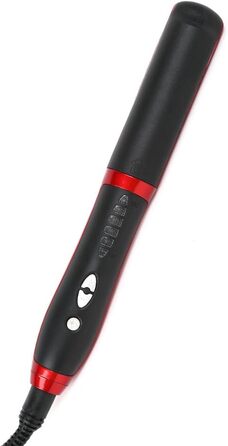 Випрямляч для волосся Pro-Ion: щітка для випрямлення волосся, анти-опік, стилінг (червоний)