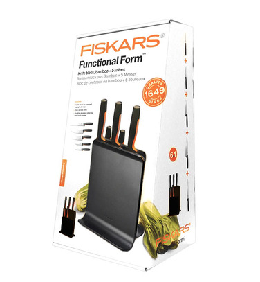 Набір ножів у підставці Fiskars Functional Form, 5 предметів