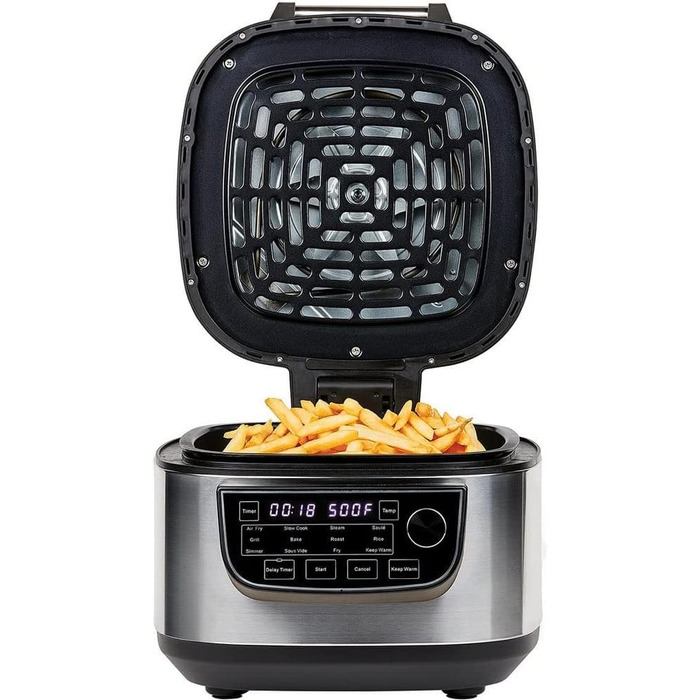 PowerXL MultiCooker - 12-in-1 Multi Cooker with Keep Warm Function - Air Fryer, Oven, Skillet, Rice Cooker, and More - 5.7 Liter Capacity - 12 Cooking Programs - Air Fryer - Calorie-Saving