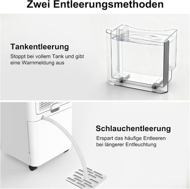 Зволожувач повітря 12L/24H для ванної кімнати та кімнати, 18-24м², білий (FDD12)