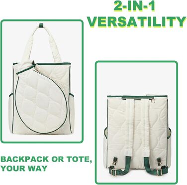 Спортивна сумка-рюкзак для тенісу та піклболу TILDOSAC 2-в-1 - водонепроникна, велика, для чоловіків та жінок