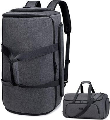 Suit bag, garment bag, travel duffel bag for suits, convertible garment duffel bag for men and women, 4 in 1 suit bag hanging bag with shoe bag