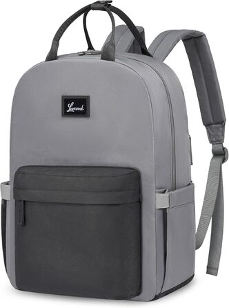 LOVEVOOK Рюкзак для жінок, шкільний рюкзак для ноутбука, 15.6 дюймів, для підлітків, дівчаток, універсальний, міський, водонепроникний, для школи, університету, подорожей (Сіро-блакитний)