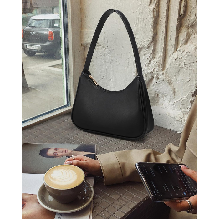 Сумка жіноча LOVEVOOK міні клатч через плече чорна - стильна сумка-месенджер для побачень, вечірок та покупок