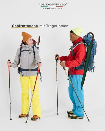 Стійкий до вітру парасолька: великий парасолька Ø120см з відбиваючим краєм, 12 спиць, з чохлом, оливковий - для чоловіків та жінок