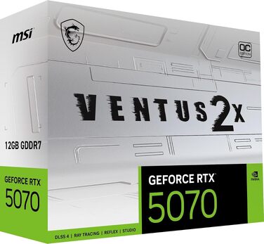 Відеокарта MSI GeForce RTX 5070 VENTUS 2X OC WHITE 12GB GDDR7, PCIe 5.0