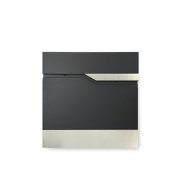 Поштова скринька KTC Home Premium Postlux 4.0 з нержавіючою сталлю, чорна - стійка до УФ-випромінювання та погодних умов, порошкове покриття