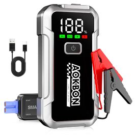 Портативний акумулятор Starthilfe для автомобіля: запуск 12V авто, мотоцикла, вантажівки, SUV з LED-ліхтариком та LCD екраном