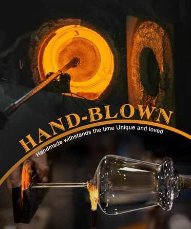 Набір келихів для червоного вина OJA, 4 шт., великі бургундські келихи, 652 мл, виготовлені з ручного видутого кришталевого скла, прозорі, ідеальні для дегустацій вина, дня народження, Різдва, ювілею