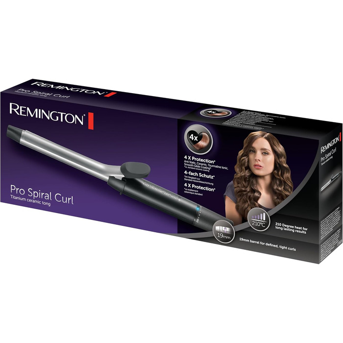 Локон Remy Remington Pro Spiral Curl [19mm] - цифровий дисплей, керамічне покриття, для створення локонів
