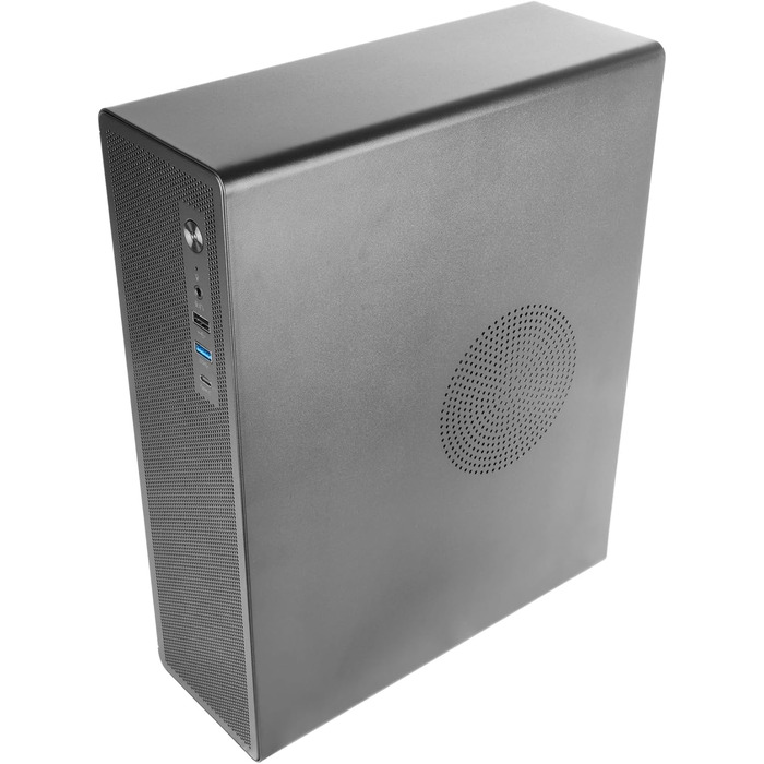 Корпус для ПК Tacens SAGITTA20, ATX, з LED-дисплеєм, 3 вентилятори 120мм, загартоване скло, сітчаста передня панель, USB-C, чорний