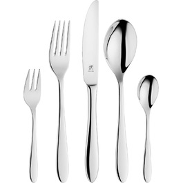 ZWILLING Style Cutlery Set, 30-Piece, For 6 People, 18/10 Stainless Steel/High-Quality Blade Steel, Polished, Silver [plastic-free packaging], Plastic Free 30 pc.