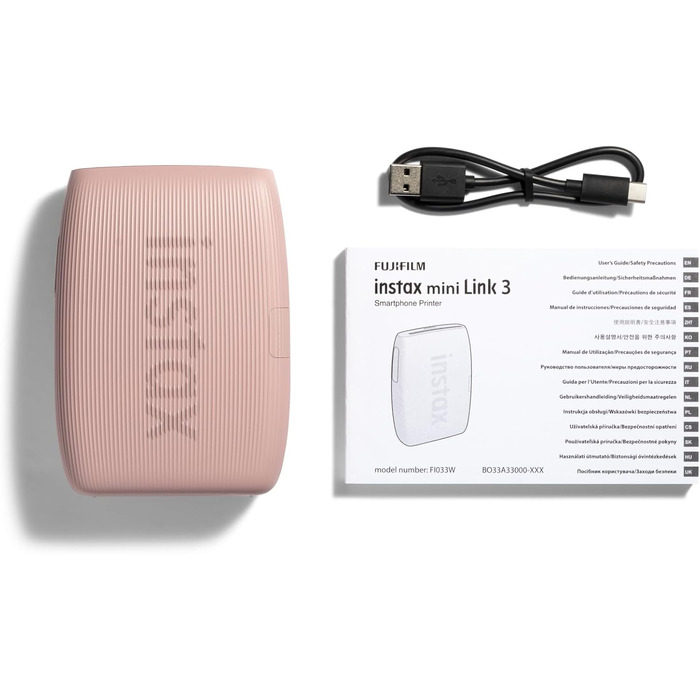 Фотопринтер INSTAX mini Link 3, Рожевий (для смартфонів)