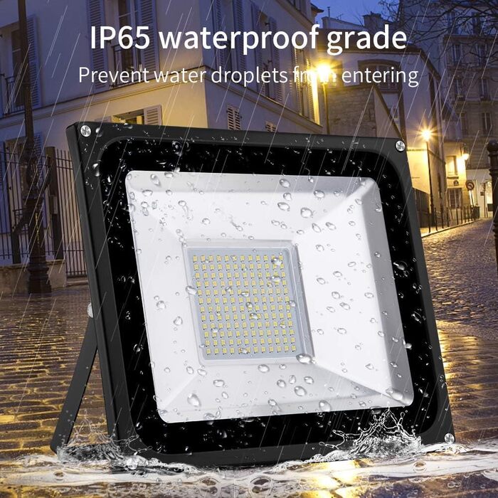 LED Floodlight Outdoor | Outdoor Floodlight | LED Spotlight Floodlight Floodlight Outdoor Spotlight Cool White | Super Bright 10000LM 6000K Cool White IP65 Waterproof Floodlight Wall Light for Garden Sports Field (100W, Warm White)