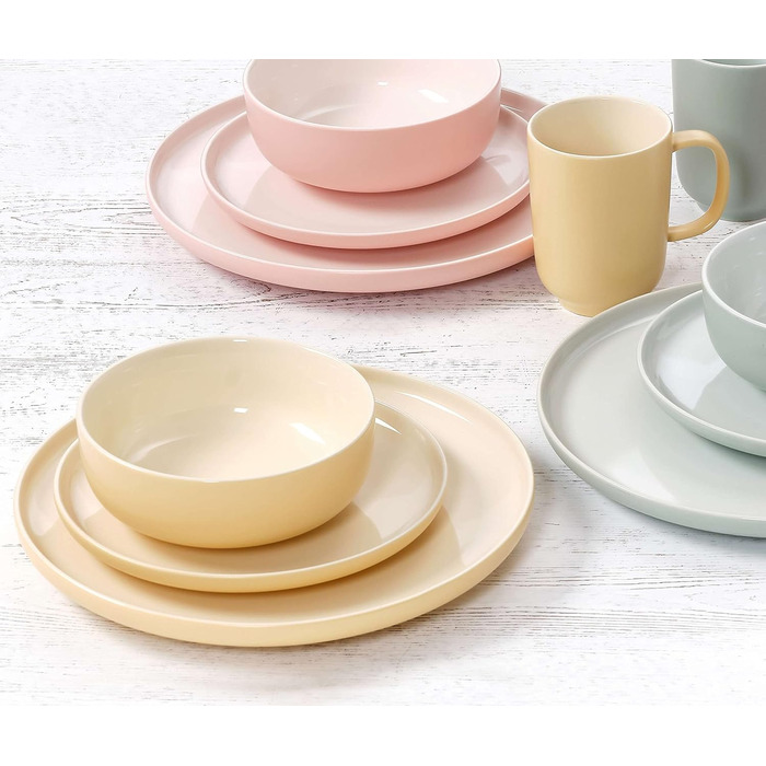 Сервіз комбінований Ritzenhoff & Breker Jasper, 16 частин, колір ваніль