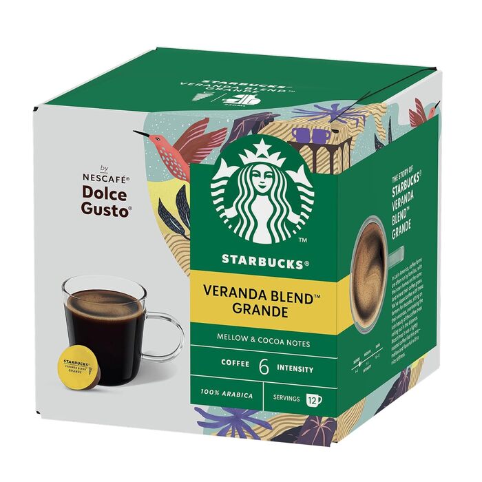Кавові капсули Starbucks House Blend для Nescafé Dolce Gusto, середній обсмал, 72 шт (6х12)