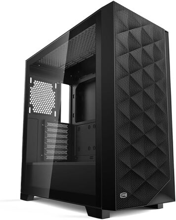Корпус ПК Tower ATX CPS C3T500 ARGB: 6 вентиляторів ARGB, підтримка RTX 40, двостороннє скло, без колонок (Чорний)