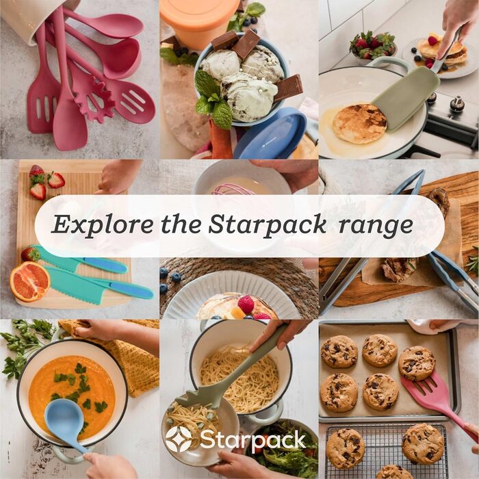Кухонні щипці Starpack Get a Grip, 22,9 см, силіконові, для приготування та грилю, термостійкі до 315°C, з нержавіючої сталі, антипригарні, для сервірування