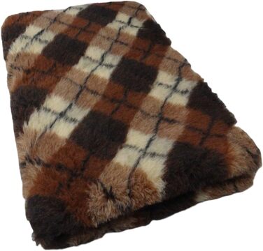 Крамбамбулішоп Vet-Bed Softbed Dry-Bed: Лежанка для собак, килимок Vetbed, неслизький, 30 мм (160x100 см, Diamond, Коричневий/Крем)