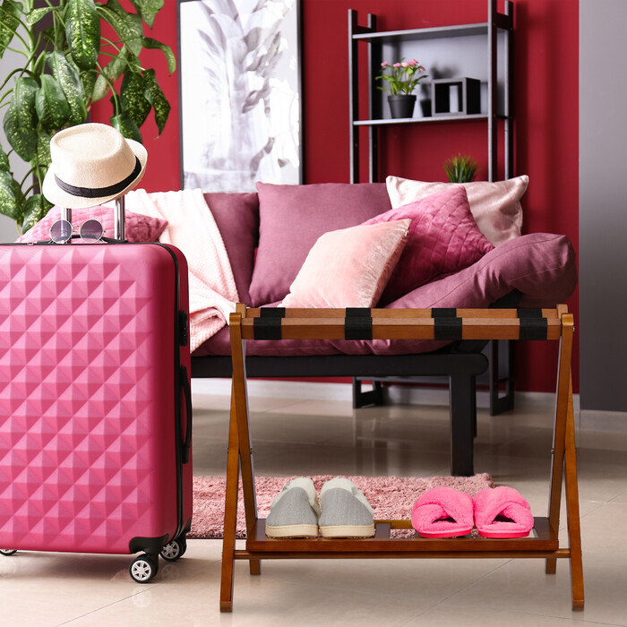 Relaxdays Folding Suit Stand with 2 Shelves