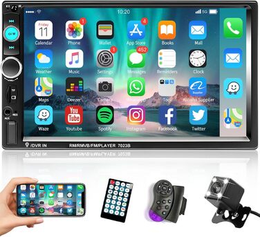 Podofo 2DIN автомагнітола з Bluetooth, 7