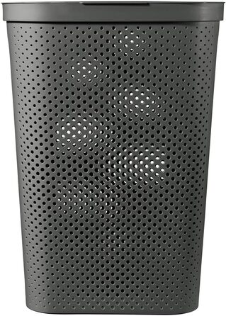 Кошик для білизни Curver Infinity 59 л темно-сірий пластиковий