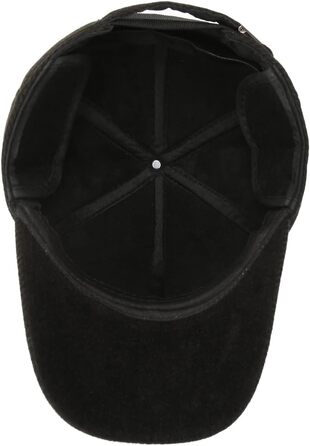 Чоловіча кепка-шапка на зиму, 57-61 см (чорний)