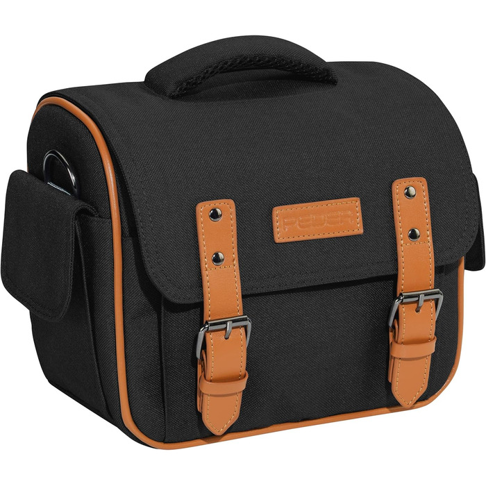 Сумка для камери PEDEA 'Vintage' з захисною плівкою для дисплея, чорна, XL (Canon, Nikon, Pentax)