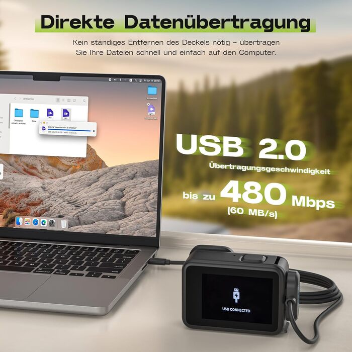 Зарядний пристрій для GoPro Hero 13 Black — 3-канальний заряд для акумуляторів з швидкою зарядкою, USB-C кабель. Сумісний з GoPro Hero 13 Black, оригінальний акумулятор (без акумулятора). Для Hero 9-13