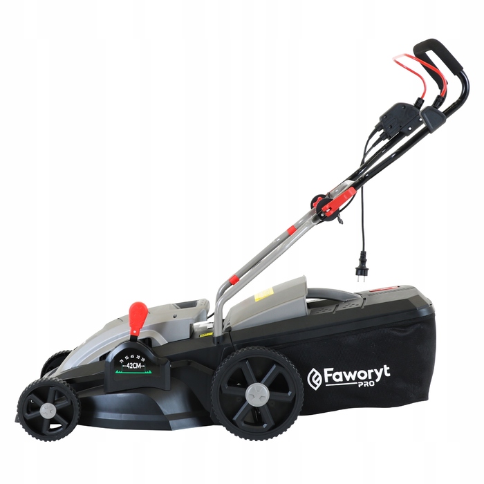 Електрична індукційна газонокосарка Faworyt Pro з кошиком, 1800 Вт, 42 см