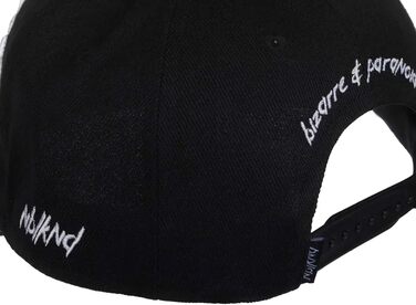 Кепка Snapback Nebelkind Insane Child чорно-біла, універсальний розмір, регульована, унісекс, якісна бейсболка в стилі streetwear