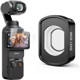 Набір фільтрів для DJI Osmo Pocket 3/4: Ширококутний об'єктив, CPL, Black Diffusion 1/4, ND4-128 (VND 2-7 Stops)