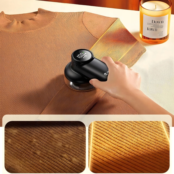 Машинка для видалення ковтунів ISAJ (мережева та акумуляторна) з лезами з нержавіючої сталі