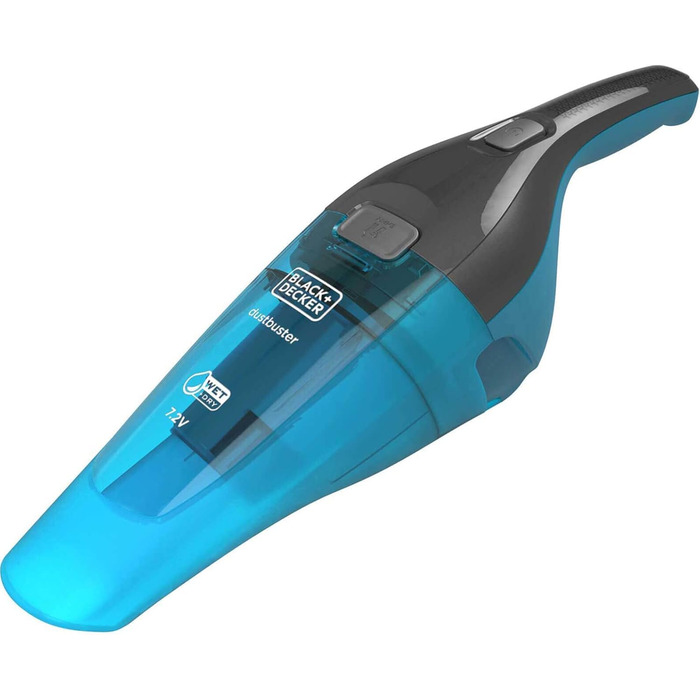 Акумуляторний пилосос 2-в-1 Black+Decker WDC215WA (вологий/сухий, 7.2V, з насадкою для вологого прибирання, станція зарядки)
