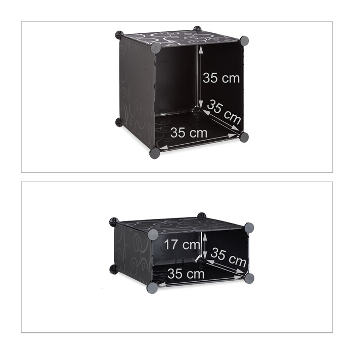 Relaxdays 4-Compartment Shelf System