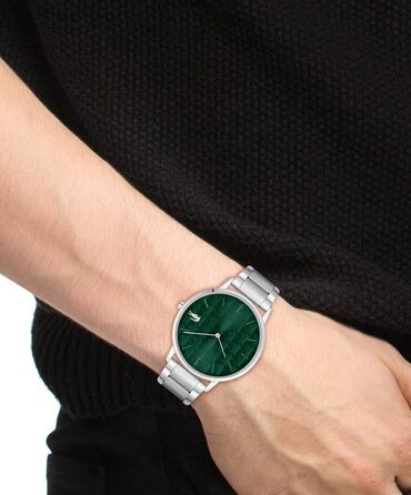 Годинник чоловічий Lacoste Crocorigin Quartz (зелений) - сталевий або шкіряний браслет