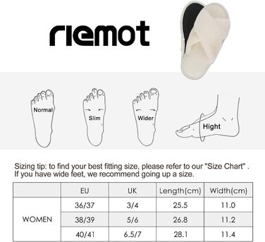 Жіночі плюшеві домашні тапочки Riehmot (38/39 EU, бежеві)