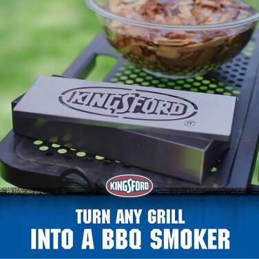 Kingsford Stainless Steel Smoker Box for Grill | Smoker Box for All Grills | Robust Grill Accessory | Easy Way to Turn Any Grill into a BBQ Smoker