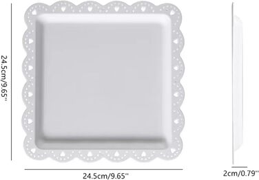 Підставка для тістечок Wagoodter 3 яруси, для тортів, десертів, на весілля, день народження, чаювання (біла)