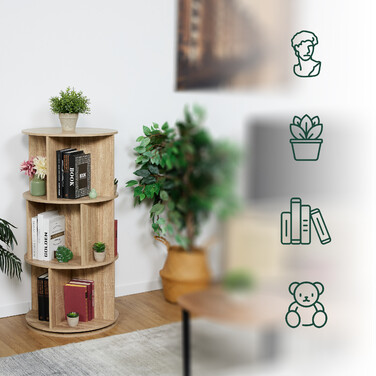 Поворотна полиця для книг Relaxdays