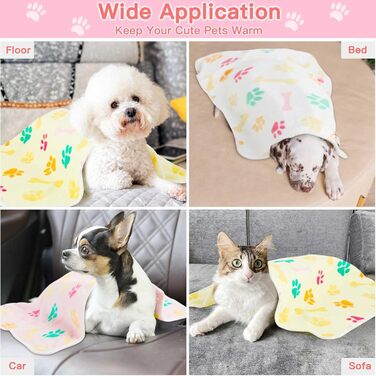 М'яка ковдра для кота та собаки, 5 шт., 76 x 52 см, різні кольори