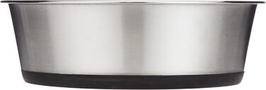 Миска для собак Kerbl з нержавіючої сталі, 2.8 л (2 шт.) - неслизька, срібна