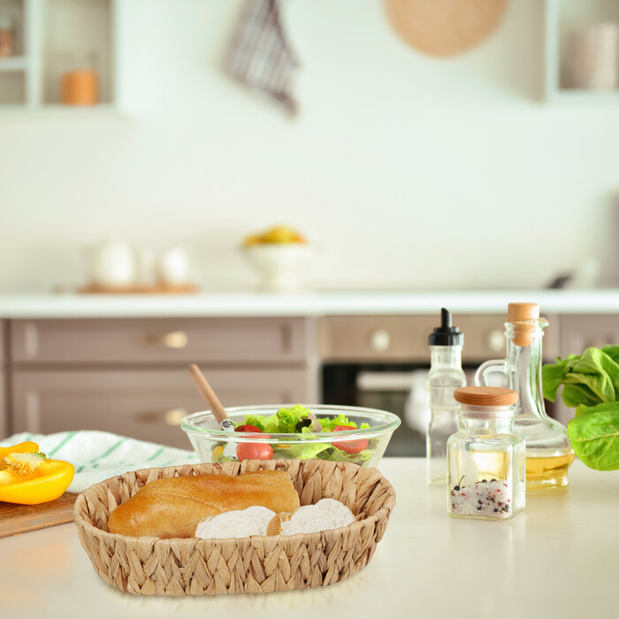 Relaxdays Набір з 2 водяних гіацинтових фруктових мисок