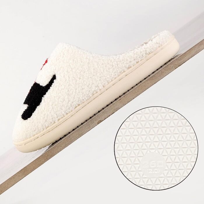 Тапочки домішки Bolukets для жінок та чоловіків, зимові, теплі, плюшеві, у вигляді тварин, з помпоном-шапочкою (39/40 EU)